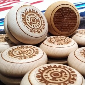 Laser-engraved Wooden Return Tops