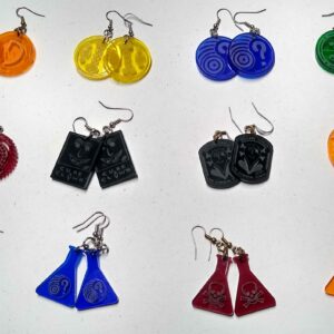Laser-Engraved Acrylic Earrings - Professor Whovianart Creations